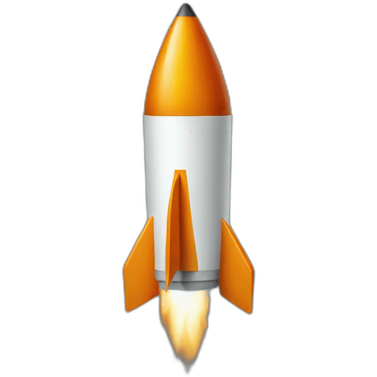 Rocket in the form of a cigarette emoji