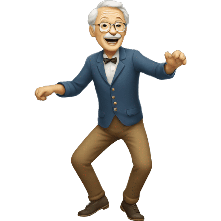 old man dancing emoji