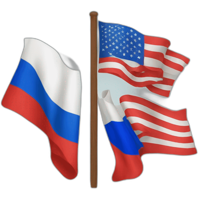 usa and russia emoji