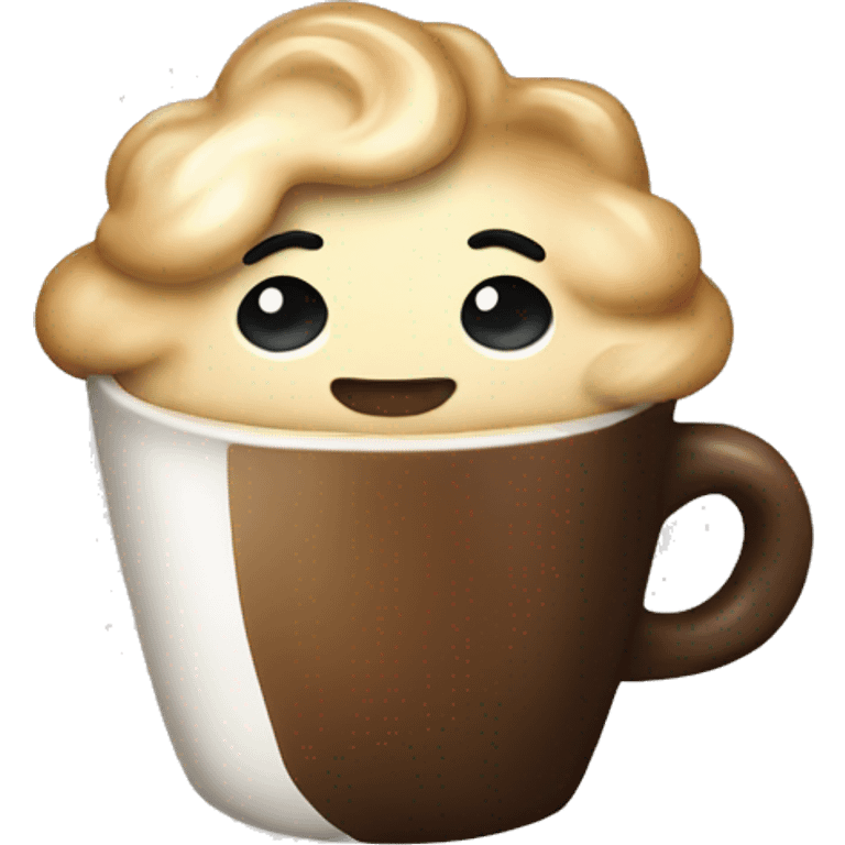 Coffee with bow emoji