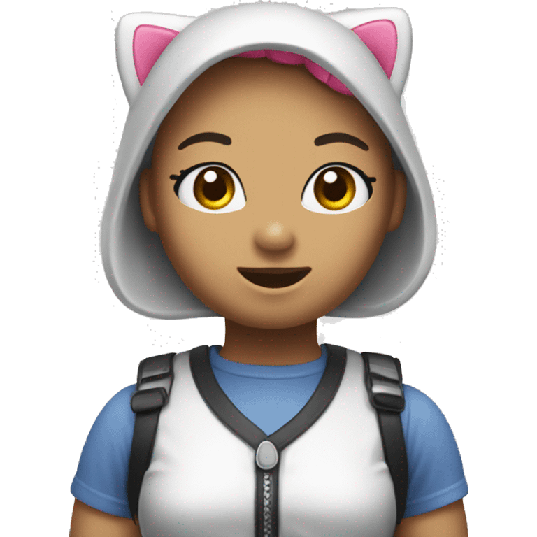 hello kitty and the words ontop of her say build emoji