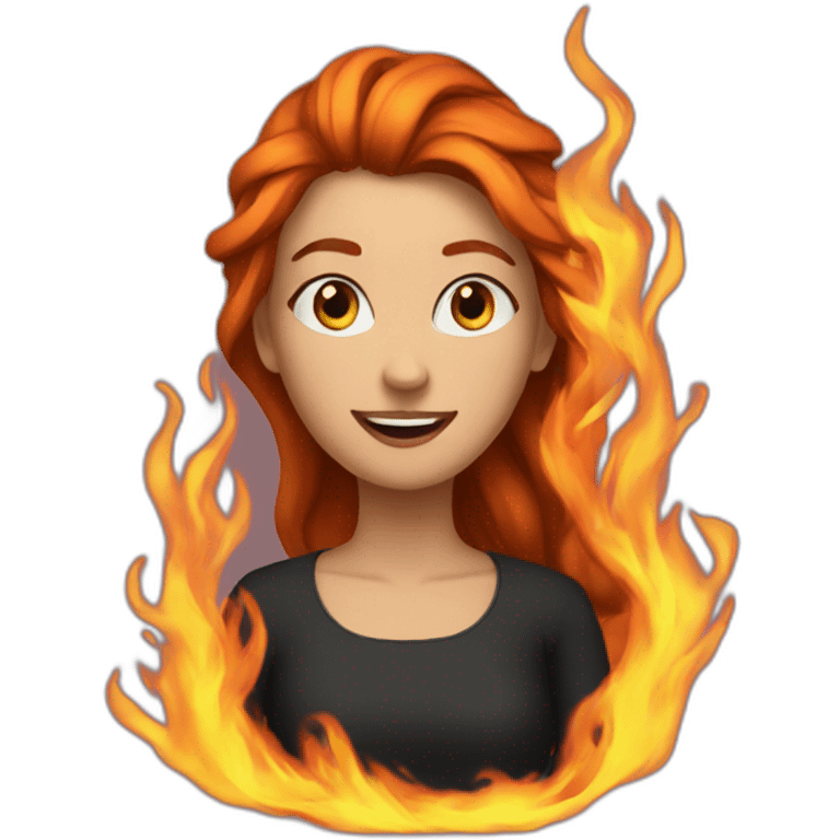 anna on fire emoji