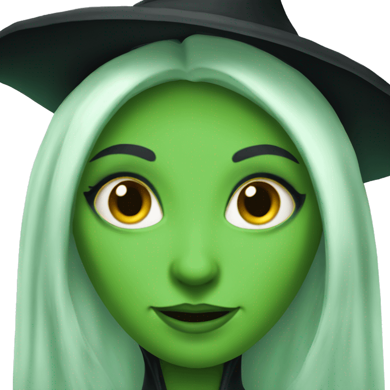 Green skin witch from wicked  emoji