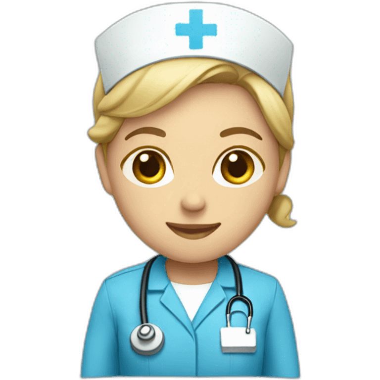 Nurse blue suit emoji