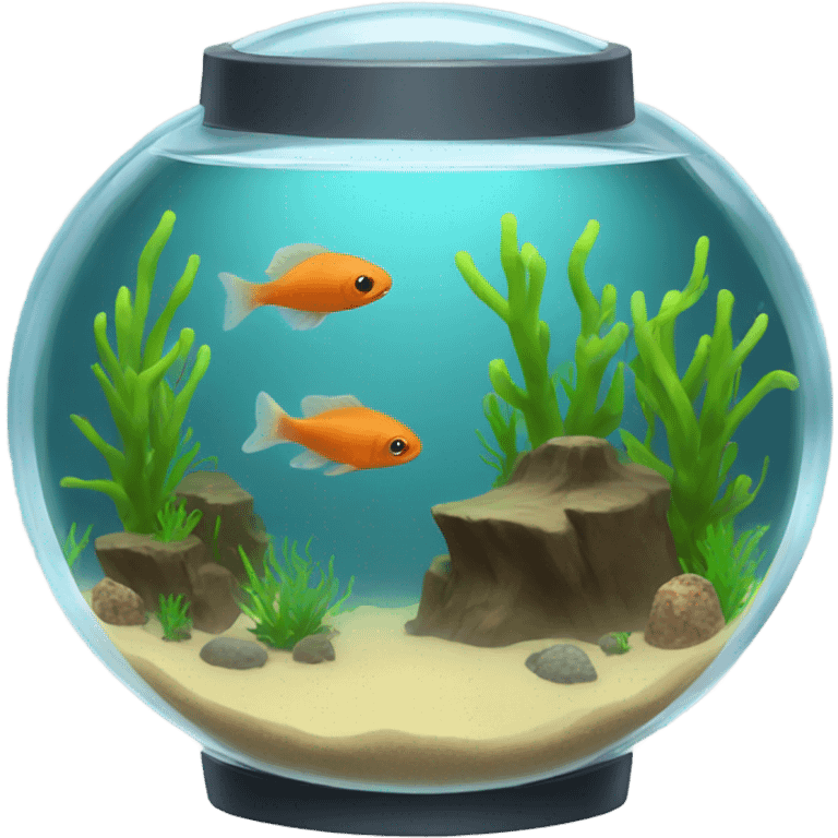 transparent round aquarium emoji