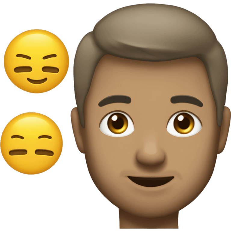 Милый черный котик с желтыми большими глазами и вислоухими ушками  emoji