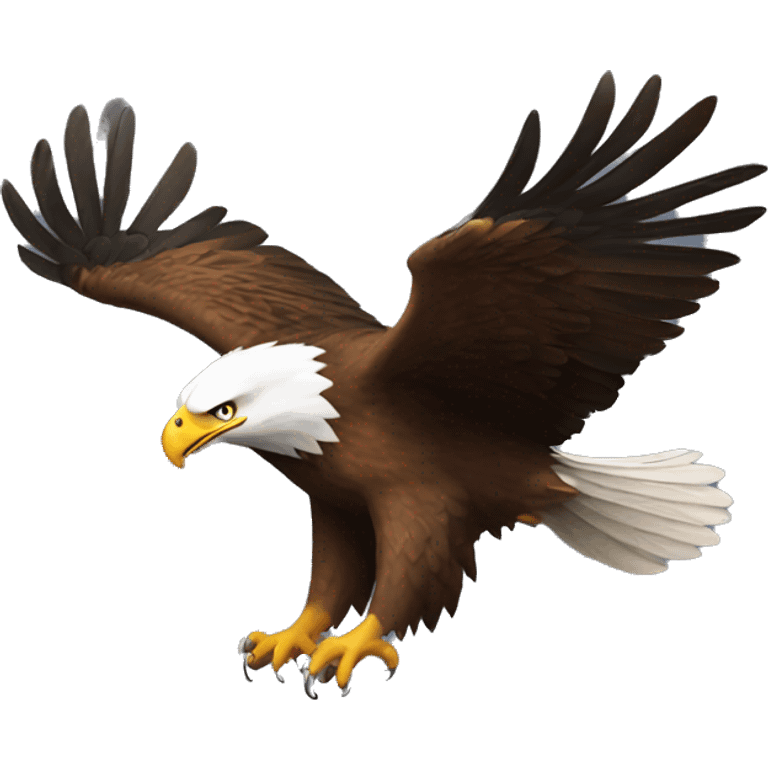 Eagle flying  emoji