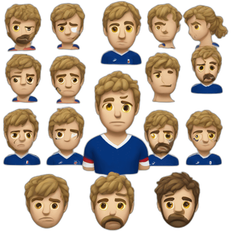 Sad french rugby team emoji