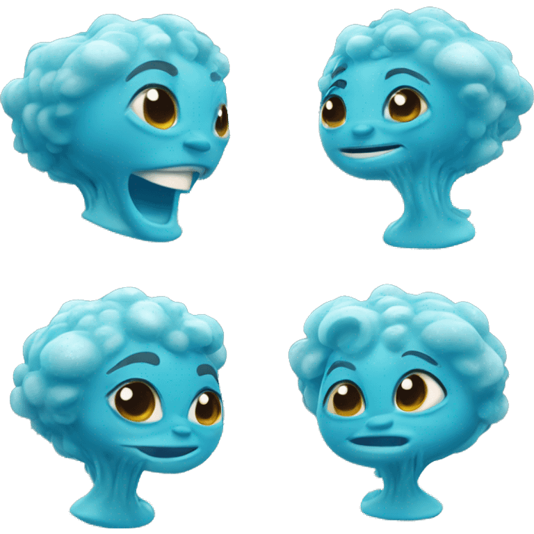 Water Elemental DisneyPixar3D-style character inspired by The Ocean emoji