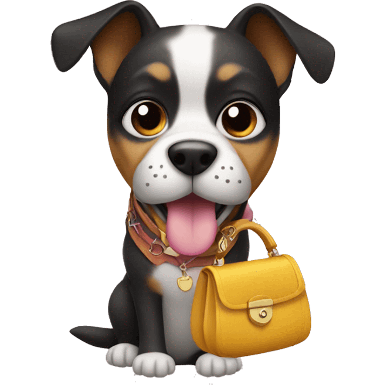 dog with purse emoji