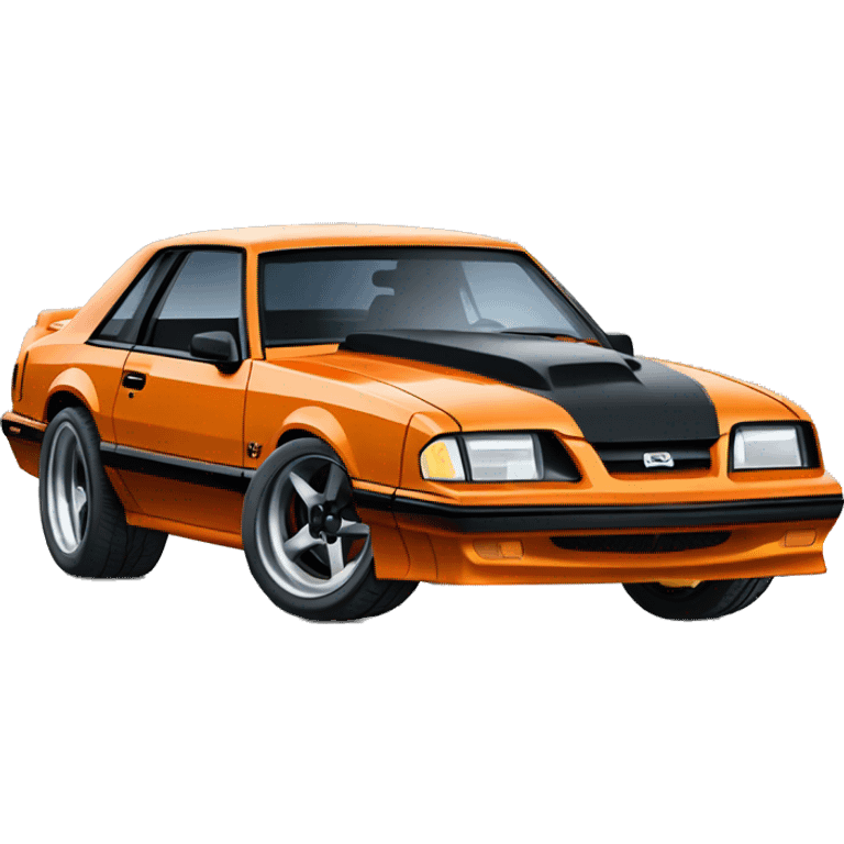 Fox body mustang on rims emoji