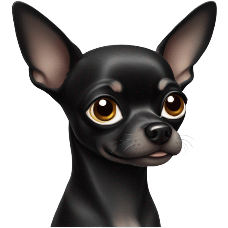 black chihuahua  emoji