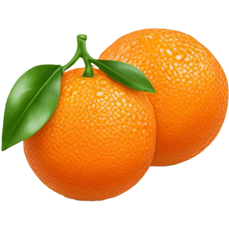 Clementine fruit emoji