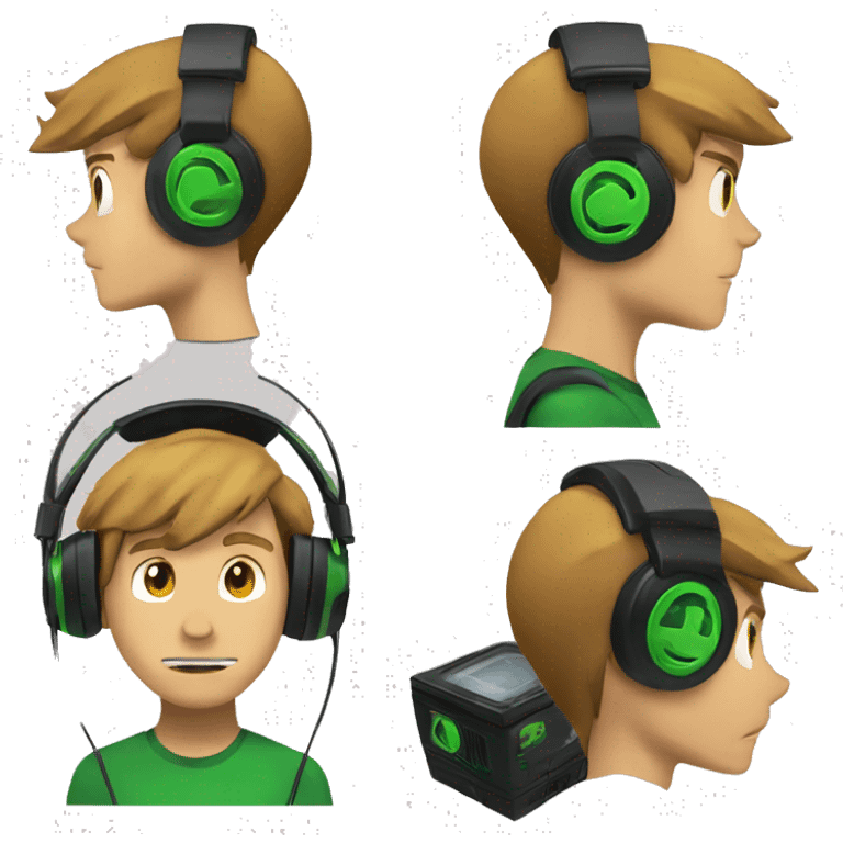 ben 10 in headset  emoji