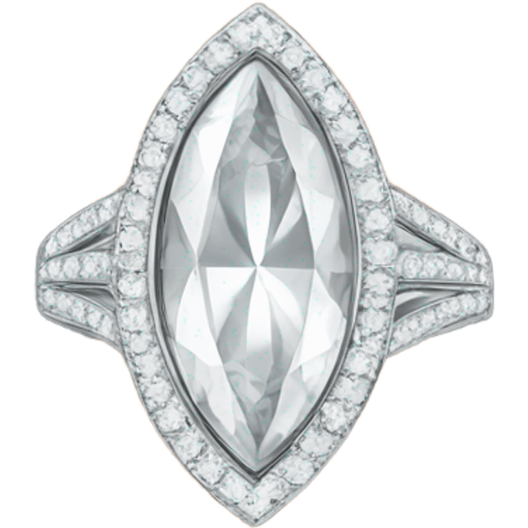 Marquise engagement ring emoji