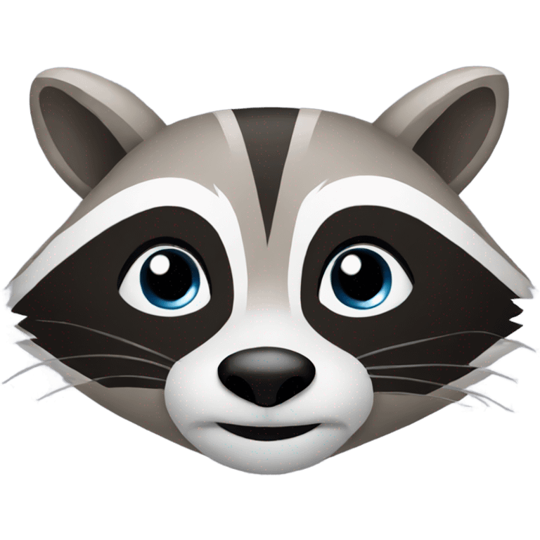 Racoon face emoji