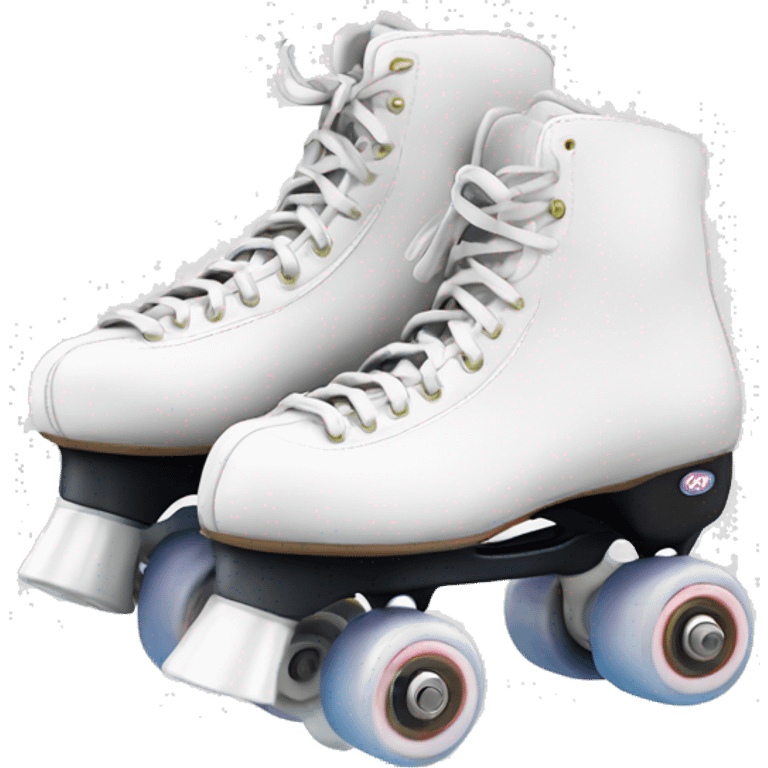 White artistic rollerskates from edea emoji