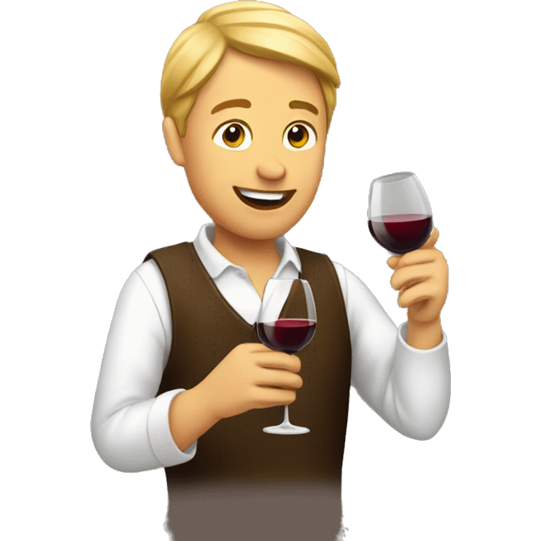 Wine tasting emoji