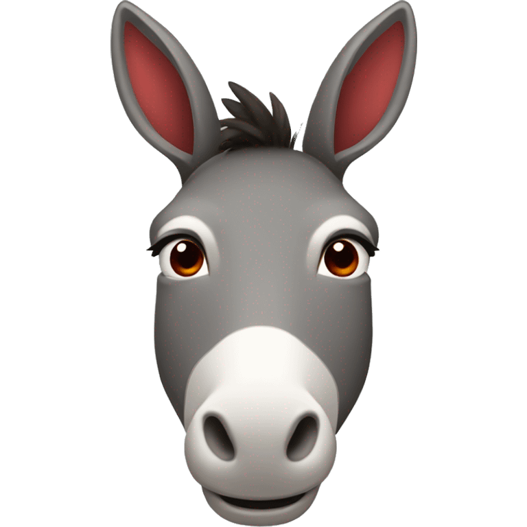 donkey with red lipstick emoji