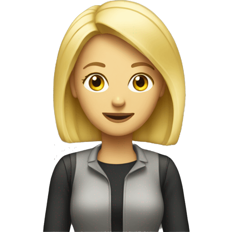 female producer content blond smart emoji