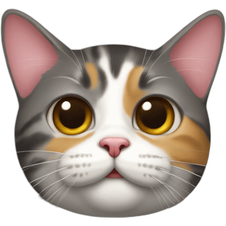 Tricolor-cat--blowing-a-kiss emoji