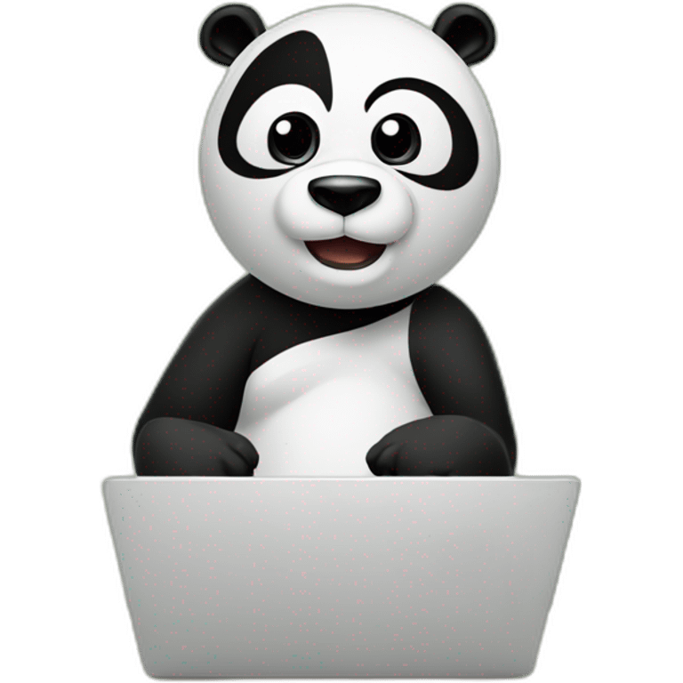 Kungfu Panda at Computer emoji