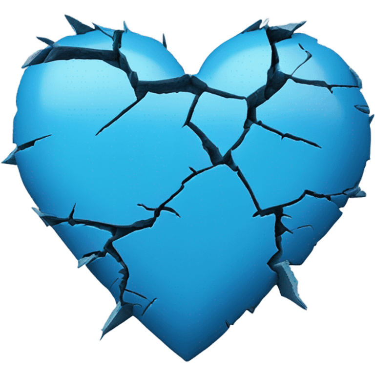 Blue broken heart  emoji