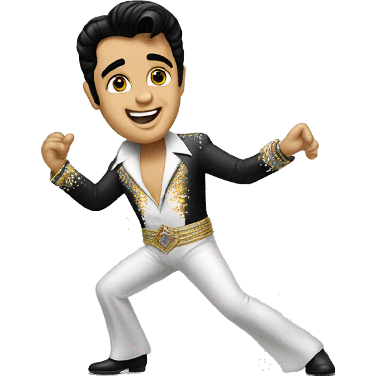 elvis presley dancing emoji