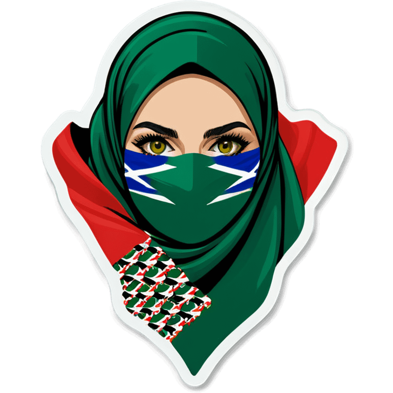 Brazil flag keffiyeh emoji