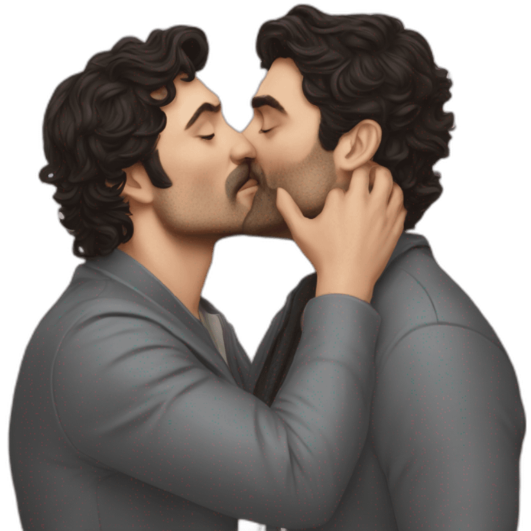 Pedro pascal kissing oscar isaac emoji