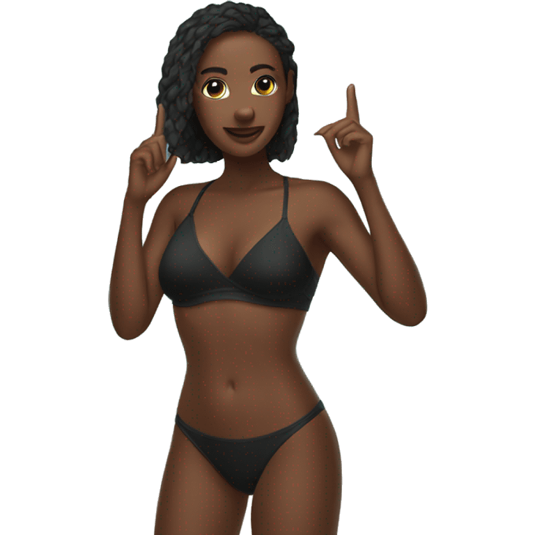 Black bikini emoji