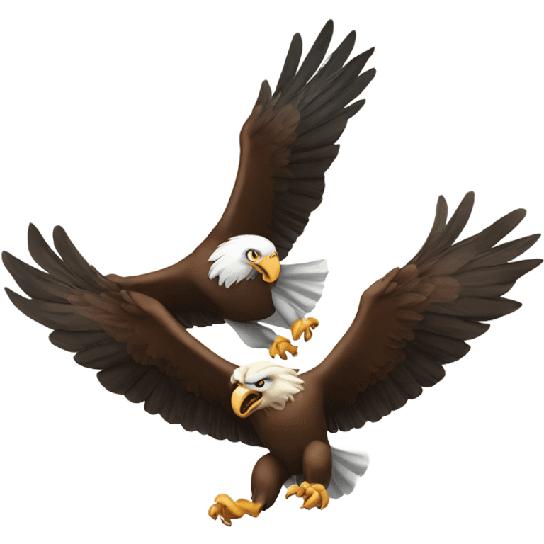 Eagle chasing a sad ram emoji