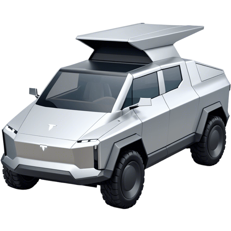 Tesla Cybertruck - Tesla (Model Year: 2022) (Iconic colour: Silver) emoji