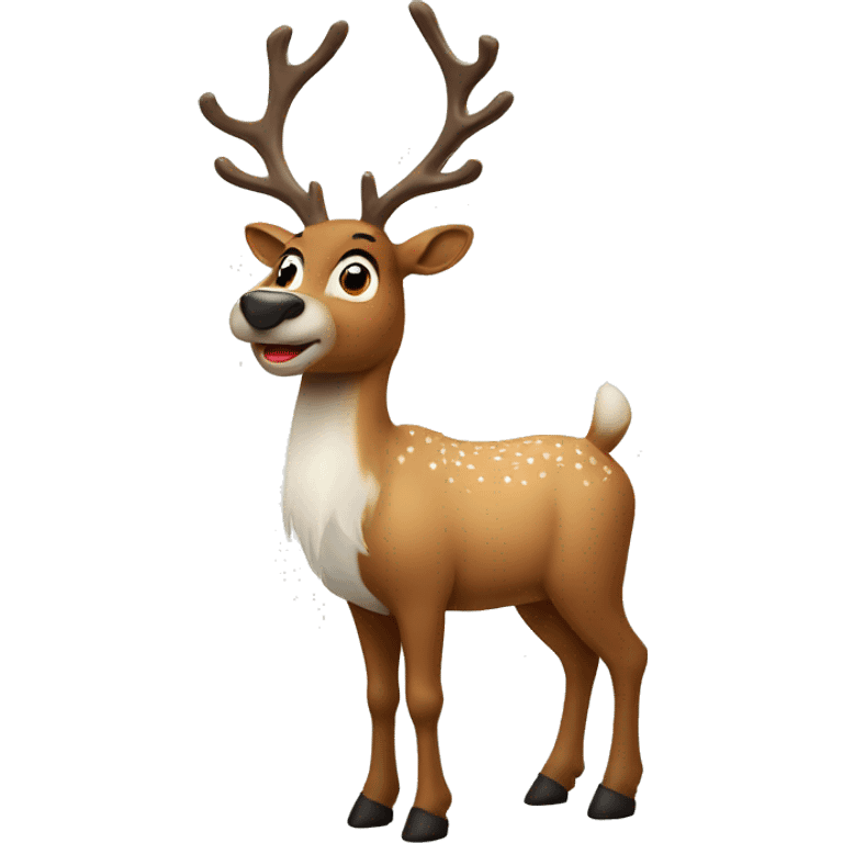 Christmas reindeer emoji