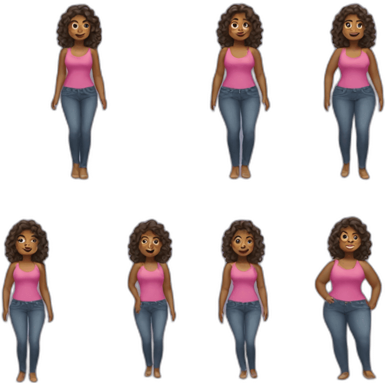 curvy woman emoji