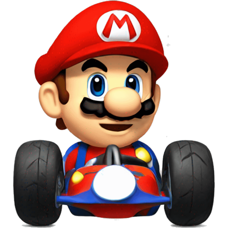 Mario in the kart  emoji