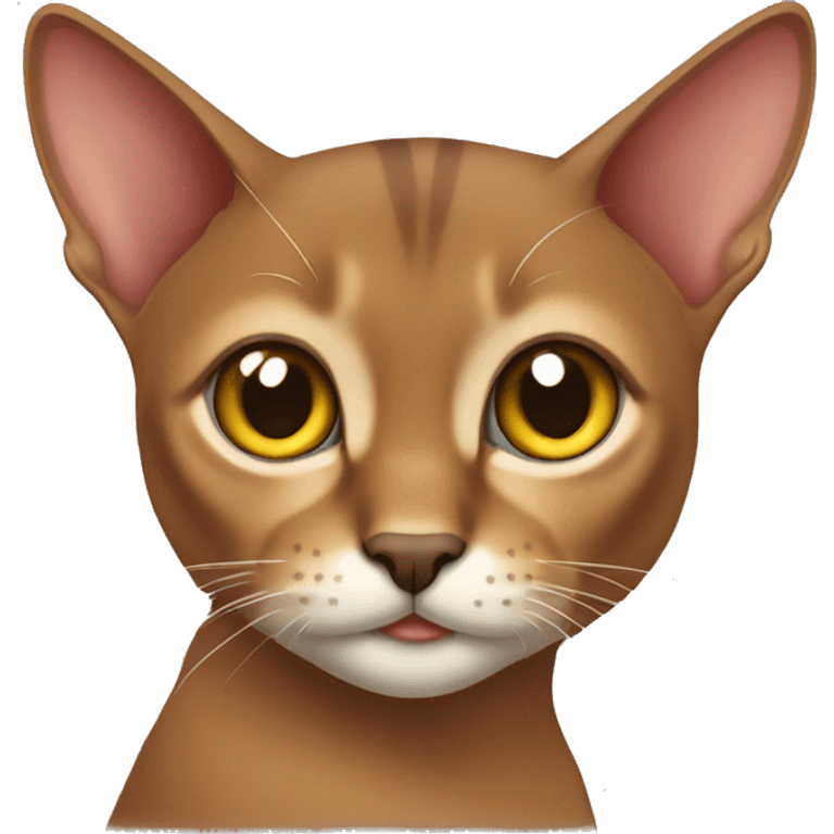 cute abyssinian cat emoji