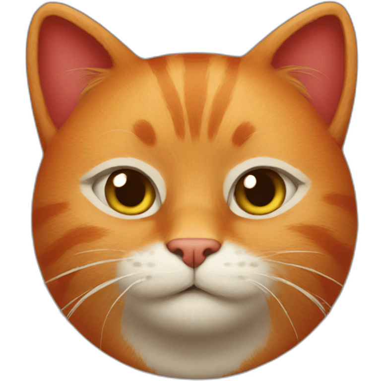 red cat in the hood emoji