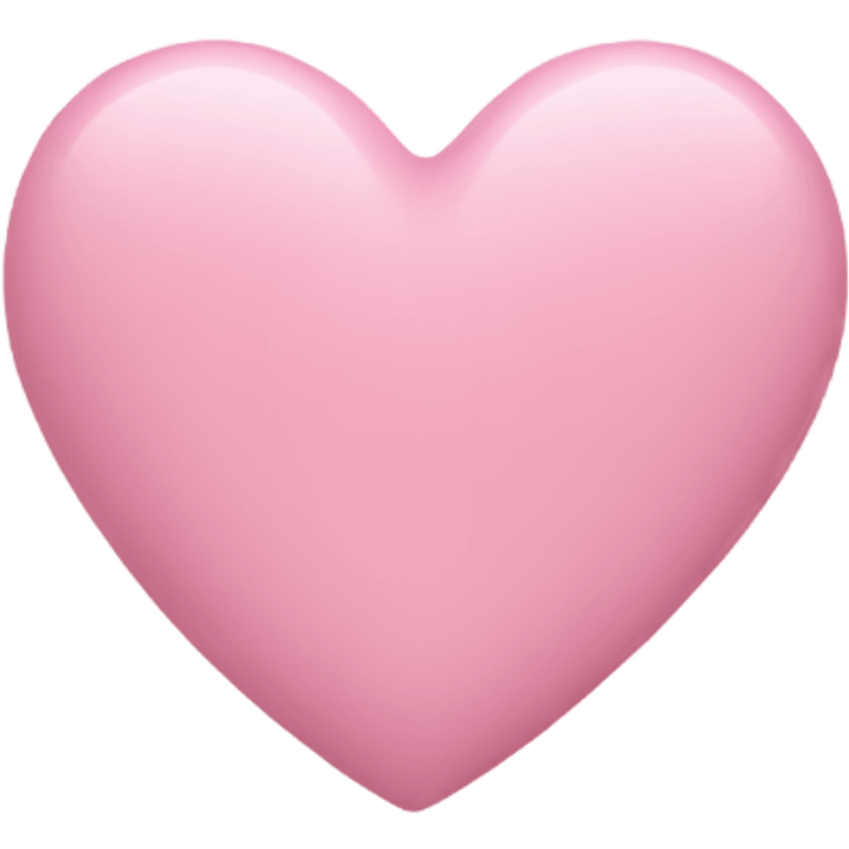 Pastel pink heart emoji