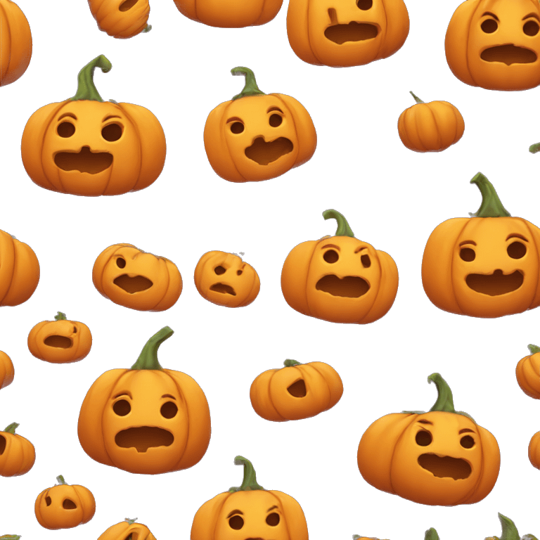 Cute pumpkin emoji