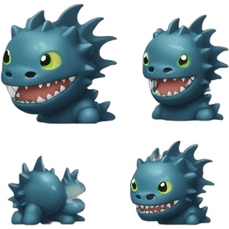 chibi kaiju emoji