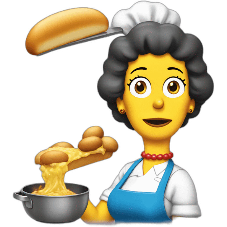 marge simpson cooking homer simpson emoji