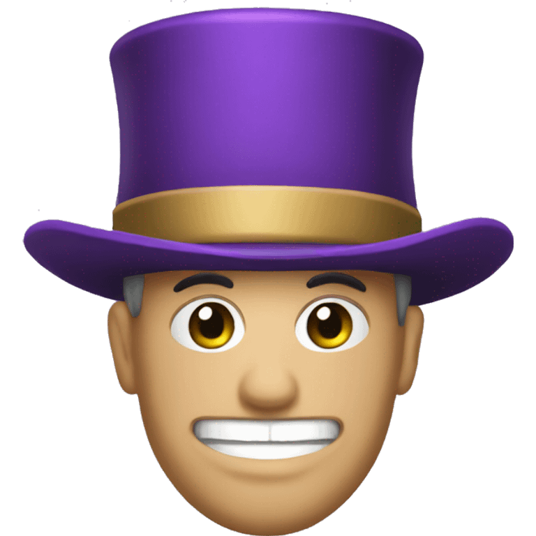 purple cylinder hat emoji