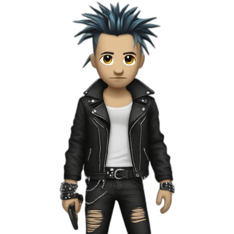 Punk gótico coleta emoji