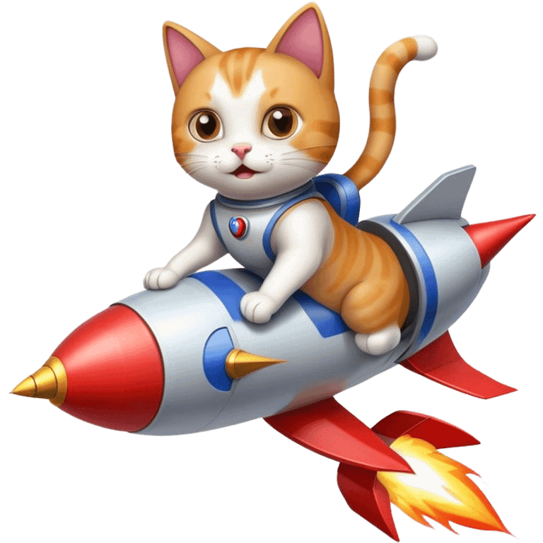 cat on a rocket emoji