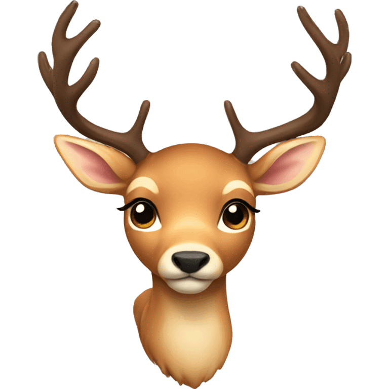 deer with bow emoji