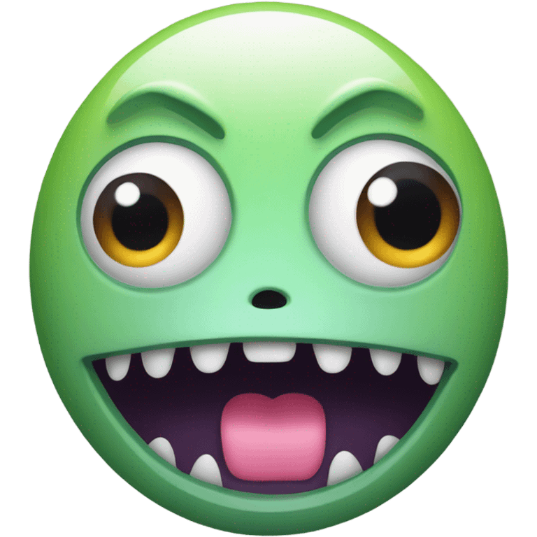 surprised monster face emoji