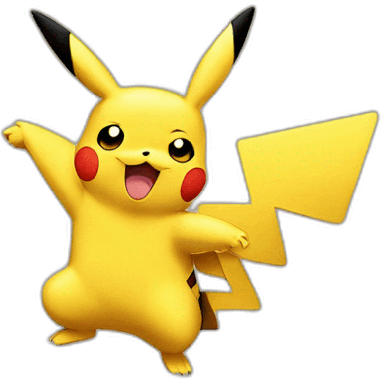 pikachu thumbs down emoji only with face, and thumbs down on one hand visible, no body emoji