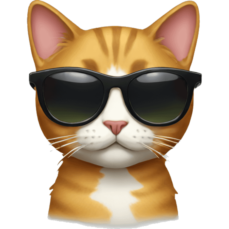 Cat with sunglasses  emoji