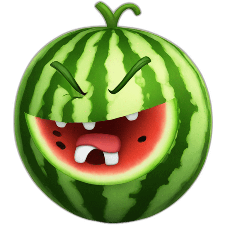 angry watermelon emoji